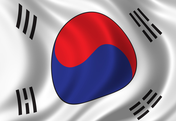 vlag van Zuid-Korea - Foto, afbeelding