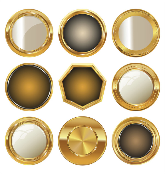 Golden labels collection - Vector, Imagen