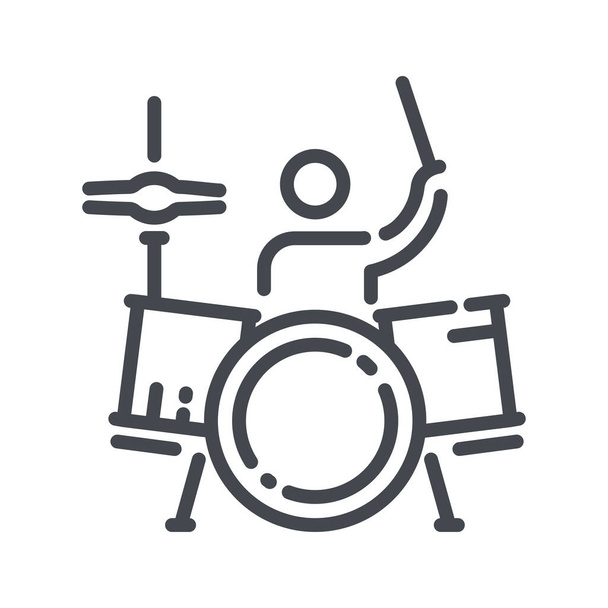 Set of musical percussion instruments Royalty Free Vector