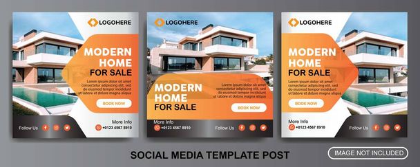 moderní domácí prodej sociální média šablona post design - Vektor, obrázek