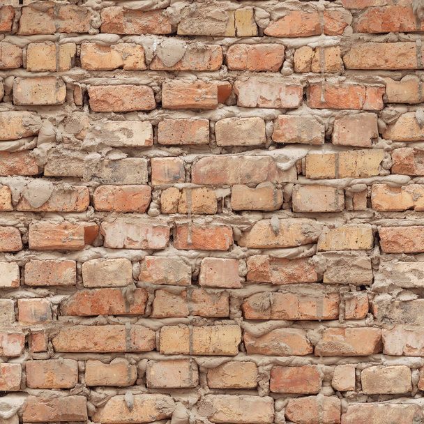 Brick White Wall Seamless Wallpaper or Background - Photo, Image
