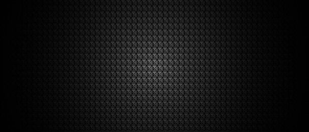 Dark black geometric grid background. Modern dark abstract vector texture. EPS 10 - Wektor, obraz