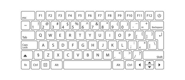 Plantilla web plana moderna con plantilla de teclado sobre fondo gris. Ilustración vectorial - Vector, imagen