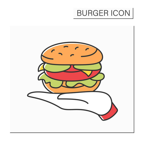 Піктограма кольору бутербродів
 - Вектор, зображення