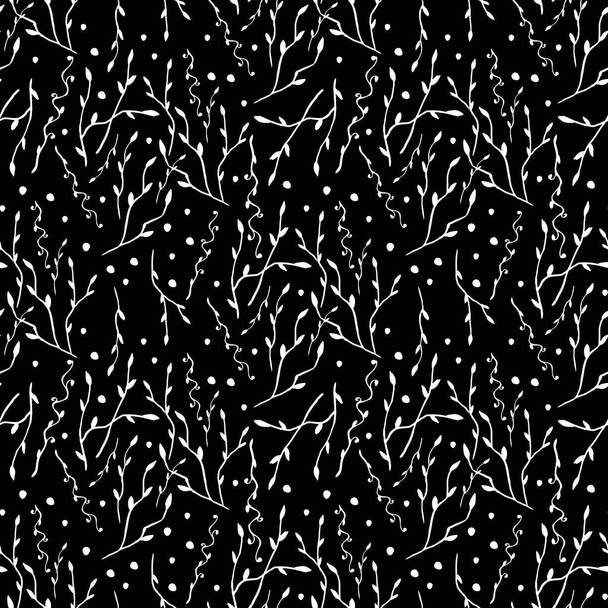 гілки безшовний візерунок. гілки - векторна ілюстрація. квітковий орнамент шпалери
 - Вектор, зображення