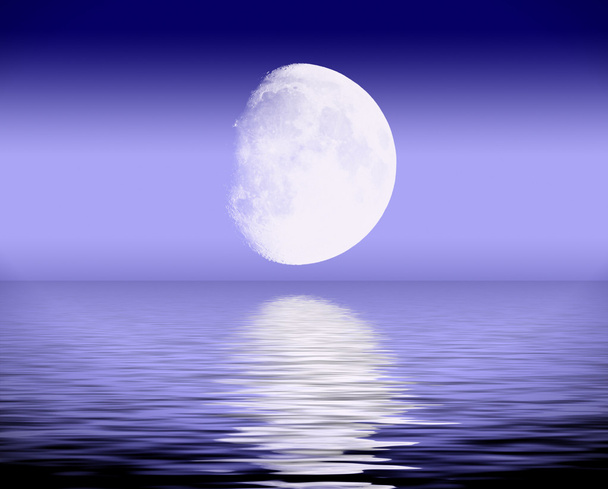soyut ay gökyüzünde - Fotoğraf, Görsel