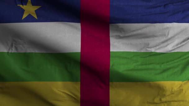 Achtergrond van de Central African Republic Flag Loop 4K  - Video