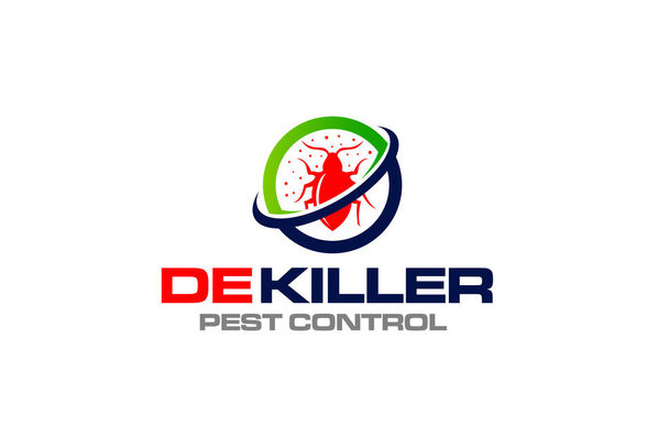 Illustration vector graphic of disinfection service and pest control logo design template - Vector, Image