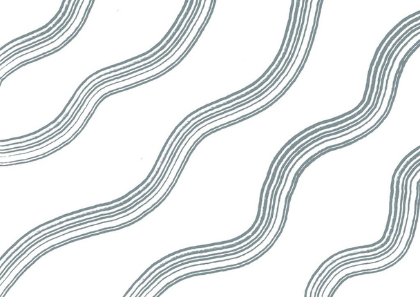 Abstrakti taide valkoinen tausta aaltoileva harmaita värejä linjat. Taustaa käyrä neste musta raidallinen koristeellinen. Aaltokuvio. Moderni graafinen suunnittelu futuristinen elementti. - Valokuva, kuva