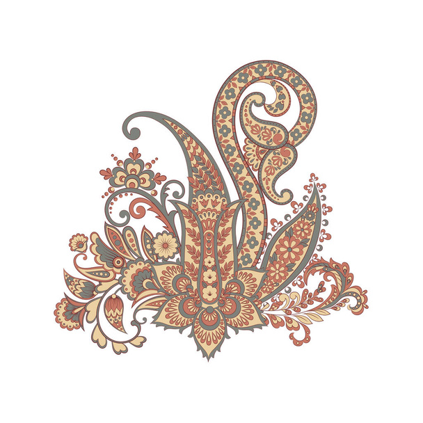 Paisley Floral oriental Isolated Pattern - Vektor, obrázek