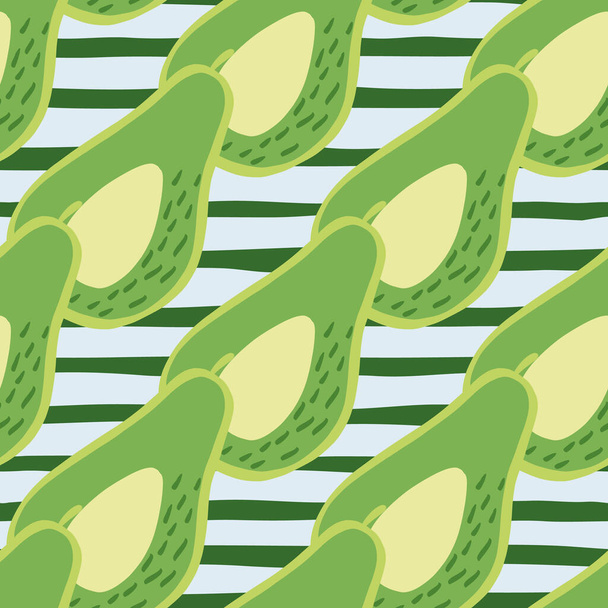Безшовний візерунок авокадо Doodle. Рука намальована на ботанічному фоні. Дизайн для тканини, текстильного друку, поверхні, обгортання, покриття. Урожай Векторні ілюстрації
 - Вектор, зображення