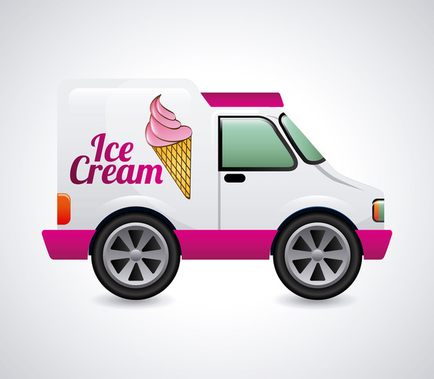 diseño de camión de helado
  - Vector, imagen