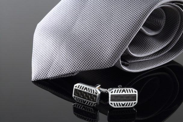 Tie with cuff links - Photo, Image