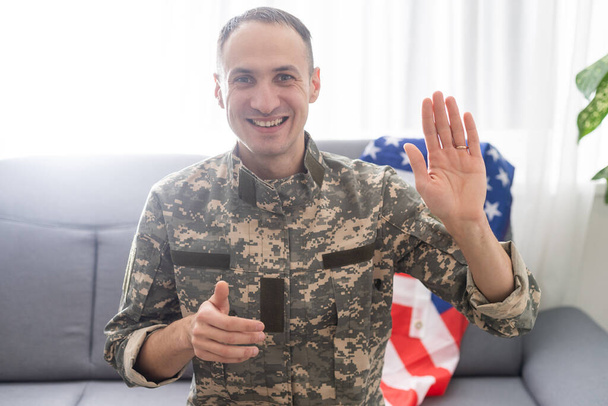 Katona veterán katona Fejlövés Portré készlet - Fotó, kép