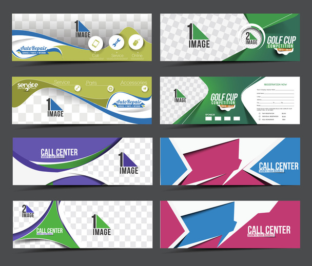 Modern Abstract Business Banner - Vector, Image