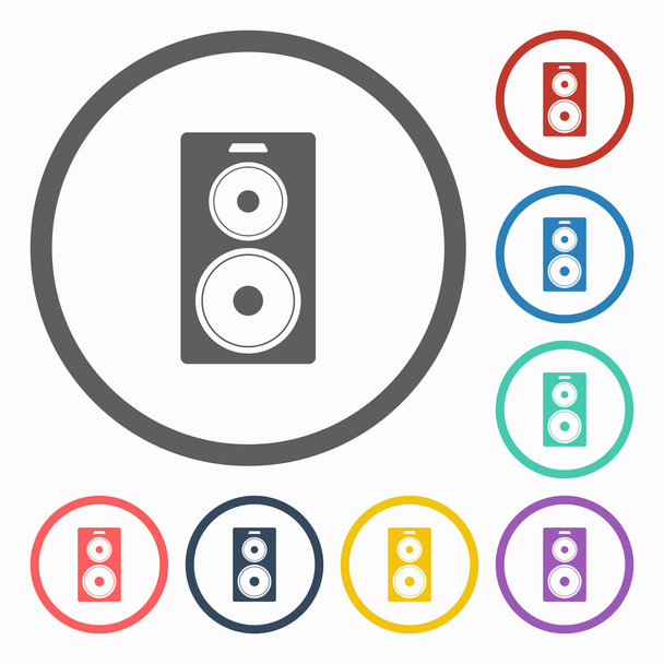 Audio speakers icon - Vector, Image