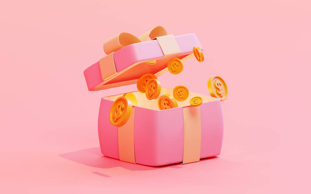 3D візуалізація відкритої подарункової коробки
 - Фото, зображення