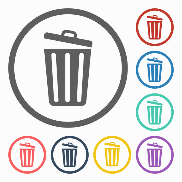 Trash-Ikone - Vektor, Bild