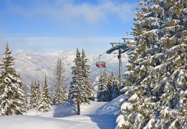  スキー リゾート シュラート ミンク。オーストリア - 写真・画像