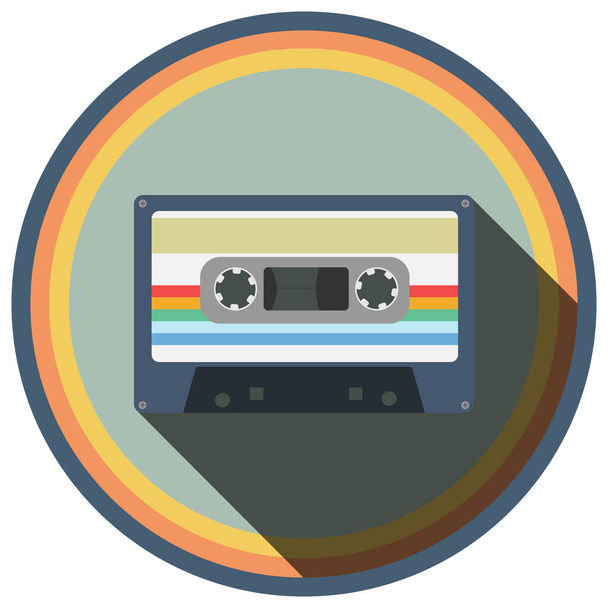 cassette audio de style rétro - Vecteur, image