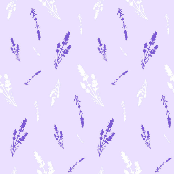 Simple Lavender Flower Vector - Вектор,изображение