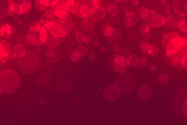 red bokeh lights effect background - Vector, afbeelding