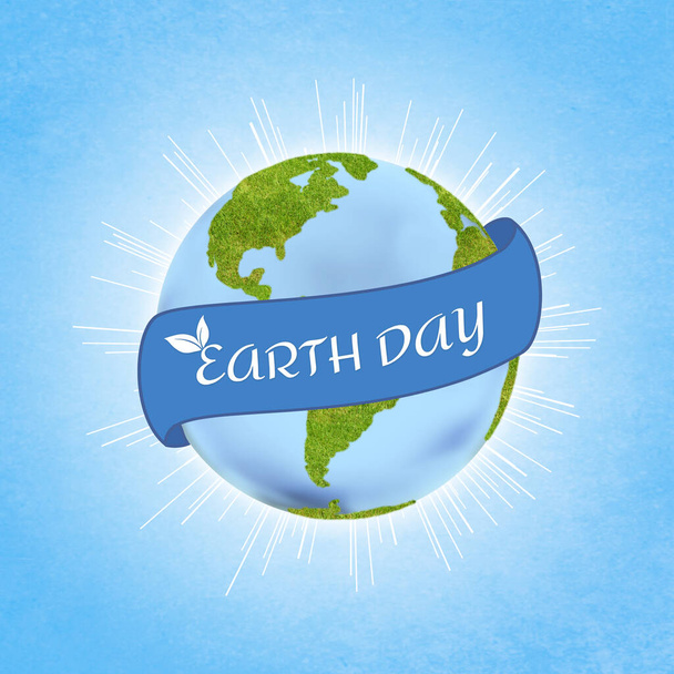 Earth Day background illustration - Photo, Image