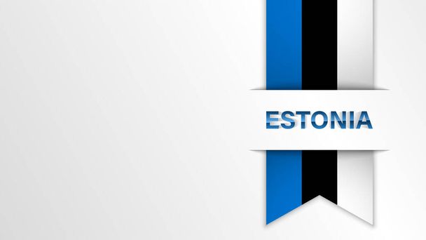 EPS10ベクトルエストニアの国旗の色を持つ愛国的背景。あなたがそれを作りたい使用のための影響の要素. - ベクター画像