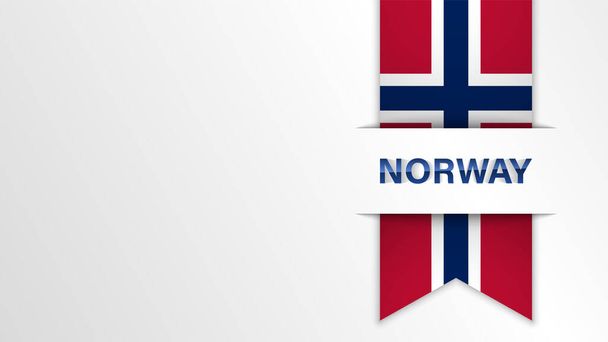 Norveç bayrağı renklerine sahip EPS10 Vatansever geçmişi. Kullanmak istediğiniz etki için bir unsur. - Vektör, Görsel