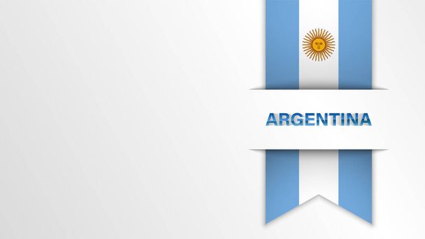 EPS10 Vektorové patriotické pozadí s barvami vlajky Argentiny. Prvek dopadu pro použití, které z něj chcete udělat. - Vektor, obrázek