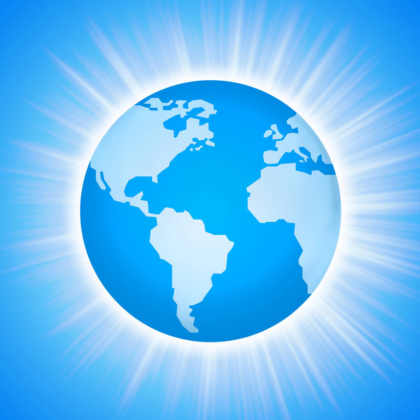 Aarde globe achtergrond illustratie - Foto, afbeelding