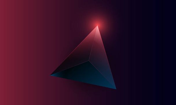 Astratto motivo a forma di triangoli di poligono viola scuro su sfondo. Illustrazione Progettazione vettoriale concetto di tecnologia digitale. - Vettoriali, immagini