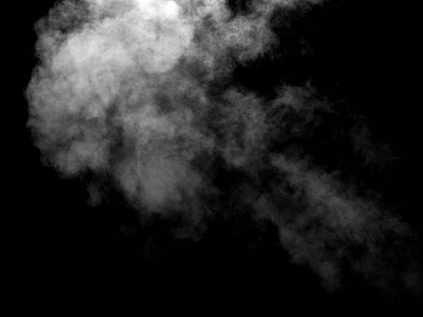 fumaça vapor nevoeiro ar fundo forma preto - Foto, Imagem