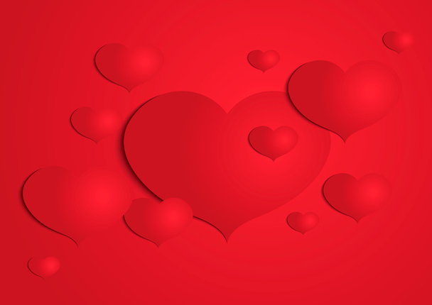 Abstract paper heart background - Vector, Image
