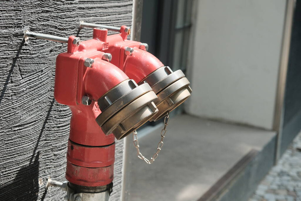 Rood brandkraan, detail - Foto, afbeelding