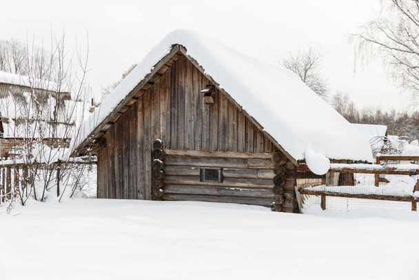 Wooden barn for animals - Фото, зображення