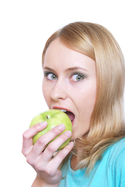 The girl o bites an apple - Photo, Image