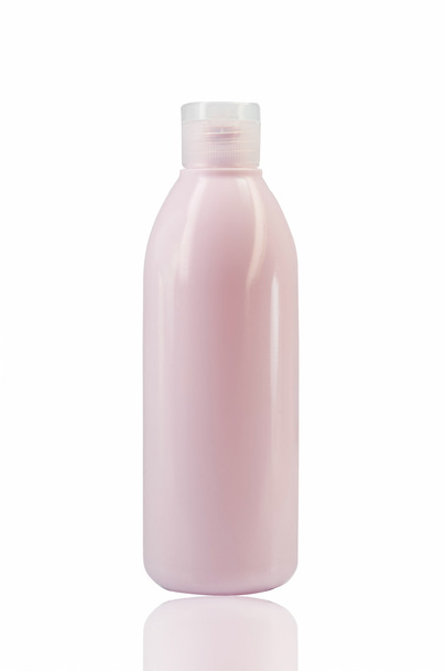 Bottiglia rosa su sfondo bianco
 - Foto, immagini