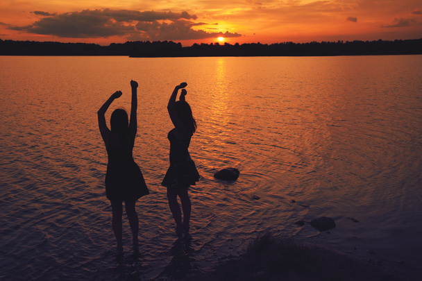 sunset friends - Photo, Image