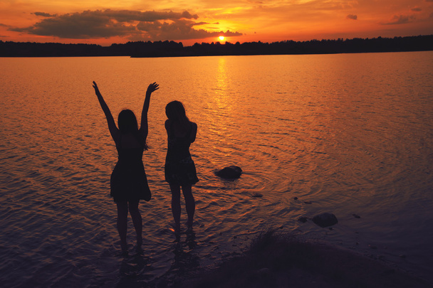 sunset friends - Photo, Image