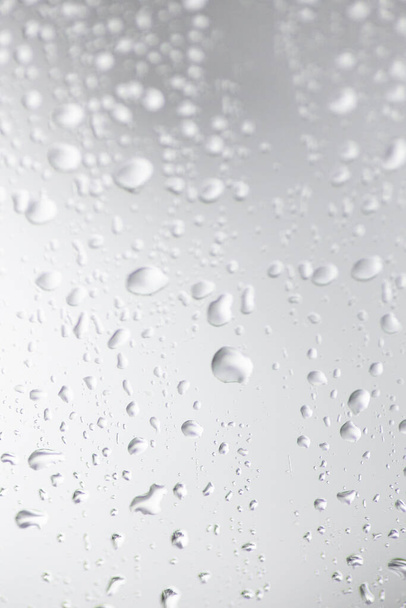 macro rain water on a windshield  - Photo, image
