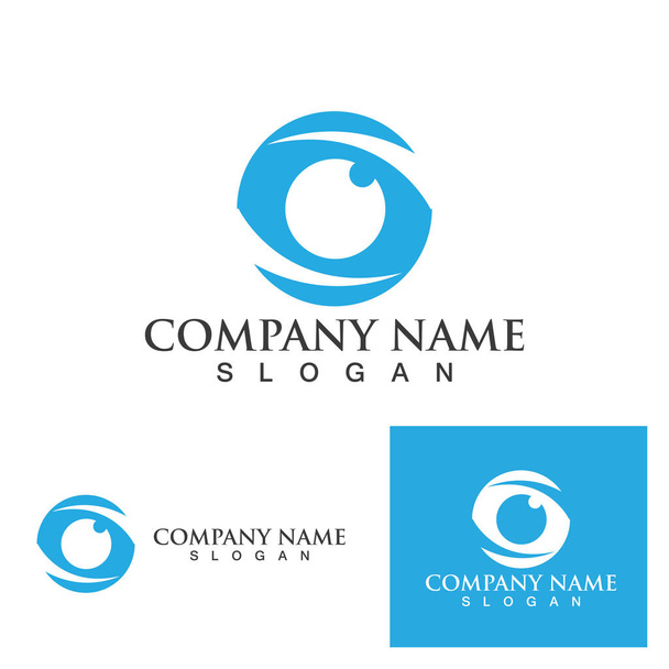 Eye care logo en symbolen sjabloon vector iconen ap - Vector, afbeelding