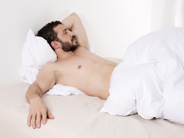 man in bed - Foto, Imagem