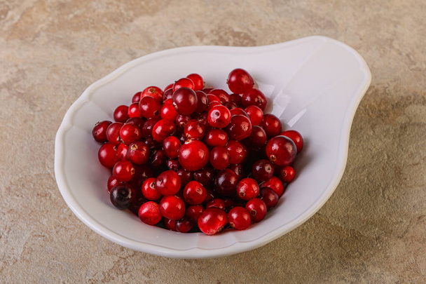 Cranberry orgânico doce e saboroso na tigela - Foto, Imagem