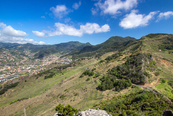 Panoramablick. vom Pico do Facho aus gesehen. Südlich der Insel Madeira. Portugal - Foto, Bild