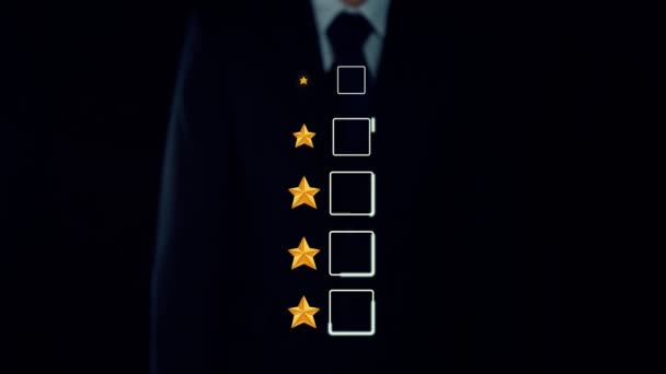 Customer review satisfaction feedback survey data for shrewd business - Footage, Video