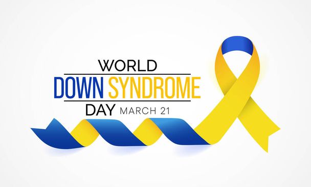 World Down Syndrome day is observed every year on March 21, it is a condition in which a person has an extra chromosome, they are small packages of genes in the body. vector illustration - Vector, Image