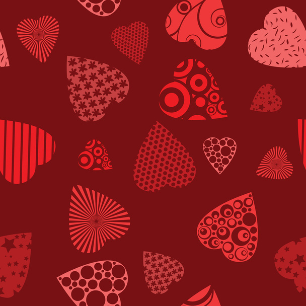 Seamless pattern with hearts - ベクター画像