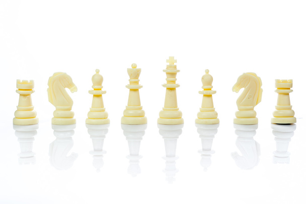 chess pieces isolated on white background - Photo, Image