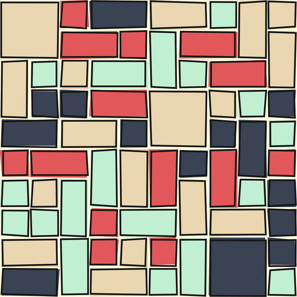 Abstract geometric pattern, vector  illustration, squares and rectangles   - Vector, Image
